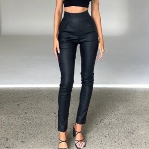 Tiger mist back it up wet look pants